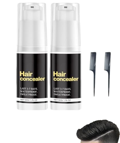 Hairfillup Hair Concealer,Enhance Hairline Powder Waterproof,Sweat-proof Hairline Powder,Temporary Gray Concealer Spray,Sweatproof Hair Concealers,Fuller & Confident Look Hairs for Men Women (2 Pcs) von XiChiu