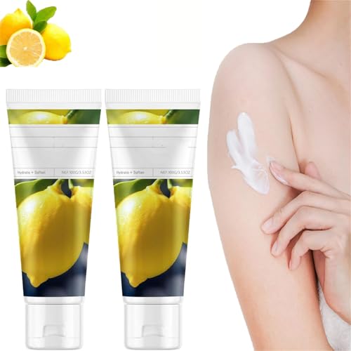 Lemon Soothing Body Lotion,Refreshing Fragrant Non-greasy Moisturizing Body Lotion,Lemon Bodys Lotions,Moisturizing & Nourishing Dry Skin,Safe and Gentle for Men & Women (2) von XiChiu