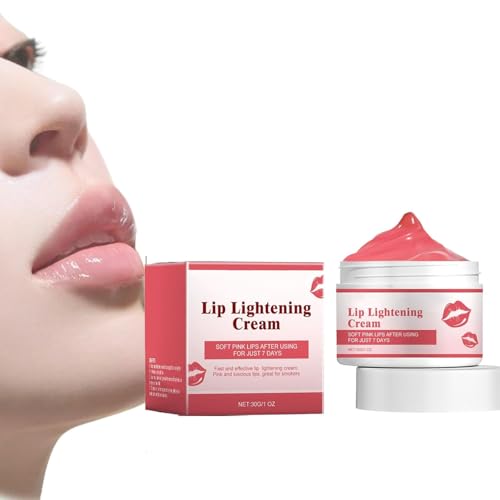Lip Lightening Cream,Remove Dark Lighten Lip Balm,Gentle Dark Lips Cream,Moisturising Lip Lightening Balm,Natural Lips Exfoliator Repair Care Creams,Increase Lips Elasticity (1) von XiChiu