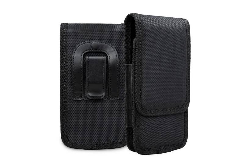 XiRRiX Handytasche Handy Gürteltasche Hipbag Smartphone Tasche schwarz (kompatibel mit iPhone 17, 17 Pro, Air, 1-tlg., weiche Polsterung für besten Schutz), robustes Textilmaterial von XiRRiX