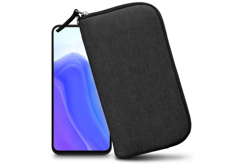 XiRRiX Handytasche Handytasche für Smartphone - universal Handyhülle mit Handschlaufe (kompatibel mit z.B. Iphone Pro Max / PLUS Modellen, inkl. Handschlaufe), Softcase für besten Schutz Dank Polsterung mit Stoßdämpfung von XiRRiX