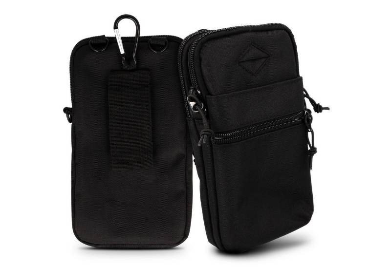 XiRRiX Umhängetasche Tasche zum Umhängen für Damen / Herren - universal Handytasche klein (1-tlg., mit verstellbarem Schulterriemen), wasserabweisendes Material, RFID Kartenfach im Inneren von XiRRiX