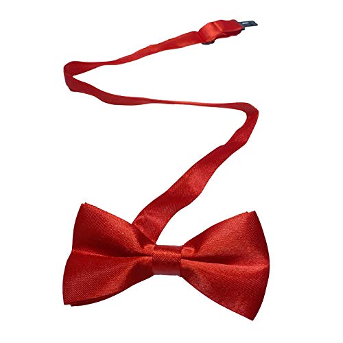 Xiang Ru Mode Fliege, vorgebunden, verstellbar, für Herren, Jungen, Hochzeit, Abend Gr. One size, 9 cm, Rot. von Xiang Ru