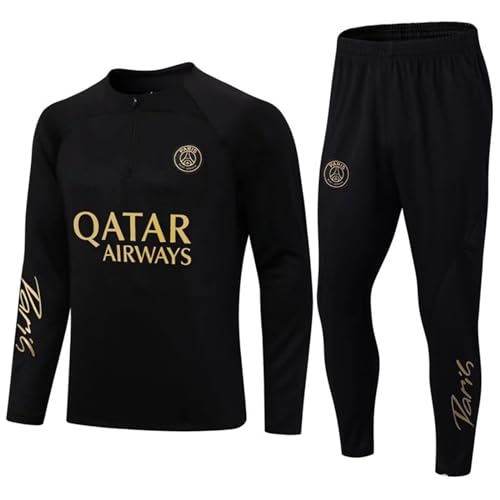 Paris Fußball Trainingsanzug, Herren Trikots Football Club Herren Langarm Sportbekleidung Tracksuit Herren Jogginganzug Damen Trainingsanzug Lauf-Trainingsanzug Atmungsaktives Sporttraining Fitness von Xiangdanful