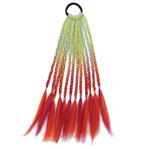 XIAO HUA Zopf Pferdeschwanz Dreadlock-Verlängerung für Kinder in Zöpfen, Haarverlängerung, Perücke, dünne Dreads, Perücke, synthetisches Haarteil, A06 von Xiao Hua