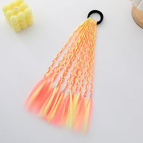 XIAO HUA Zopf Pferdeschwanz Dreadlock-Verlängerung für Kinder in Zöpfen, Haarverlängerung, Perücke, dünne Dreads, Perücke, synthetisches Haarteil, A07 von Xiao Hua