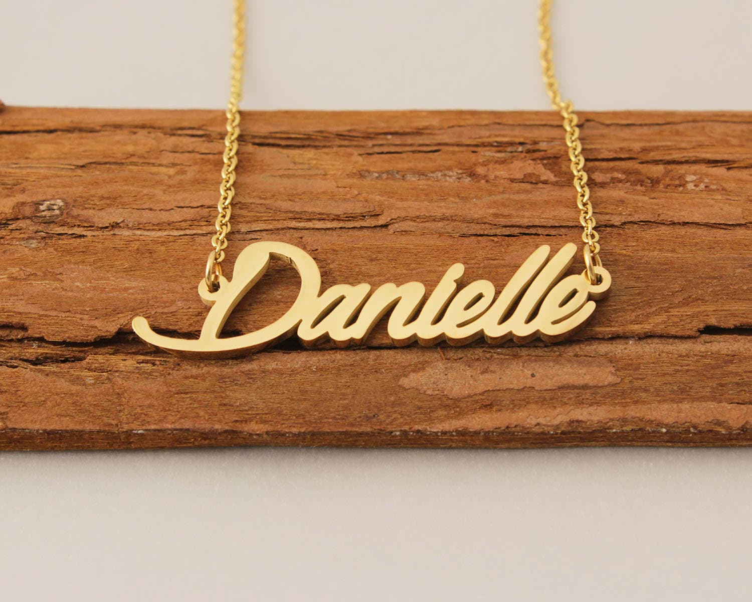 Danielle Namenskette, Personalisierte Initiale Halskette, Halskette Mit Namen, Ideale Weihnachten Geburtstag Geschenk Schmuck Für Kinder von Xiaohand