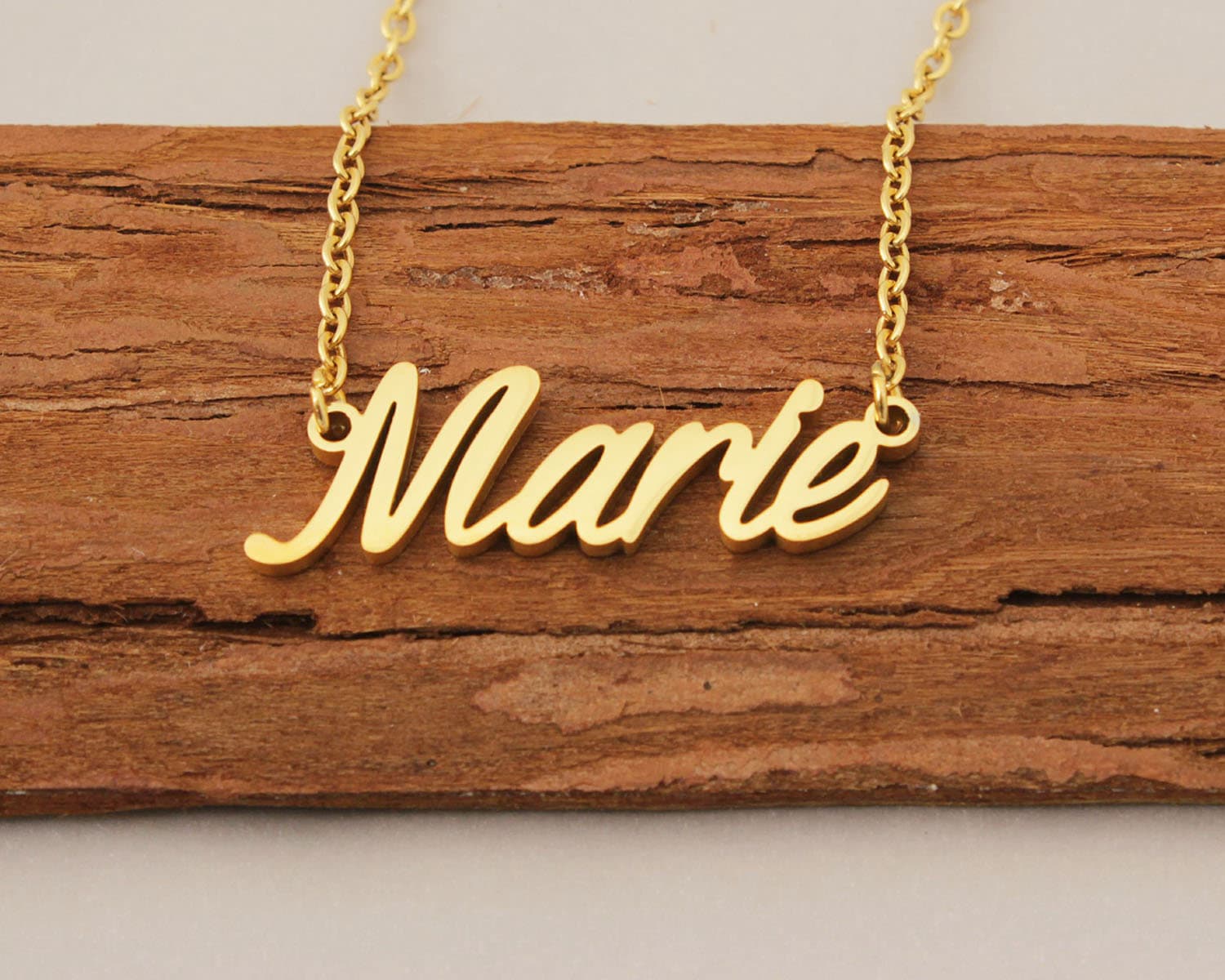 Marie Name Halskette, Personalisierte Namenskette Gold, Halsketten Für Frauen, Personalisierte Paare Halskette Jahrestag Weihnachtsgeschenk von Xiaohand