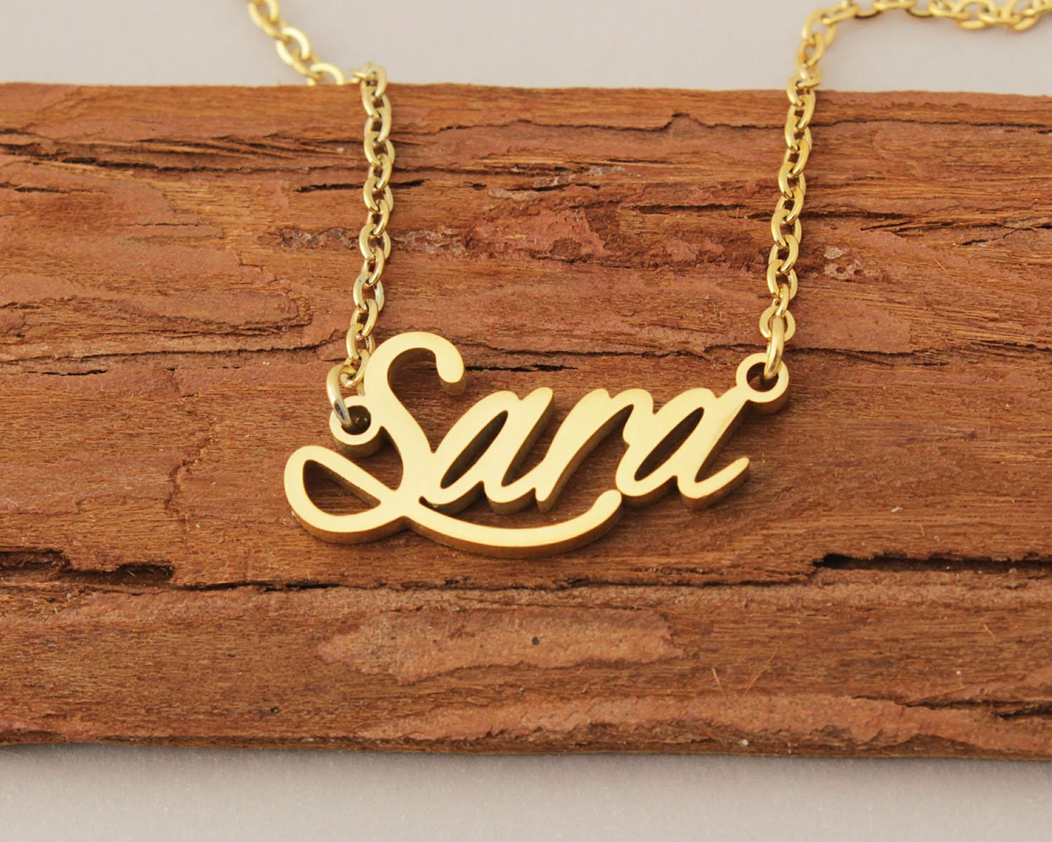 Namenskette, Personalisierte Halskette, Zierliche Gold Mädchen Namensschmuck, Neue Mama Halskette Mit Kindern Namen Geschenk Für Sara von Xiaohand