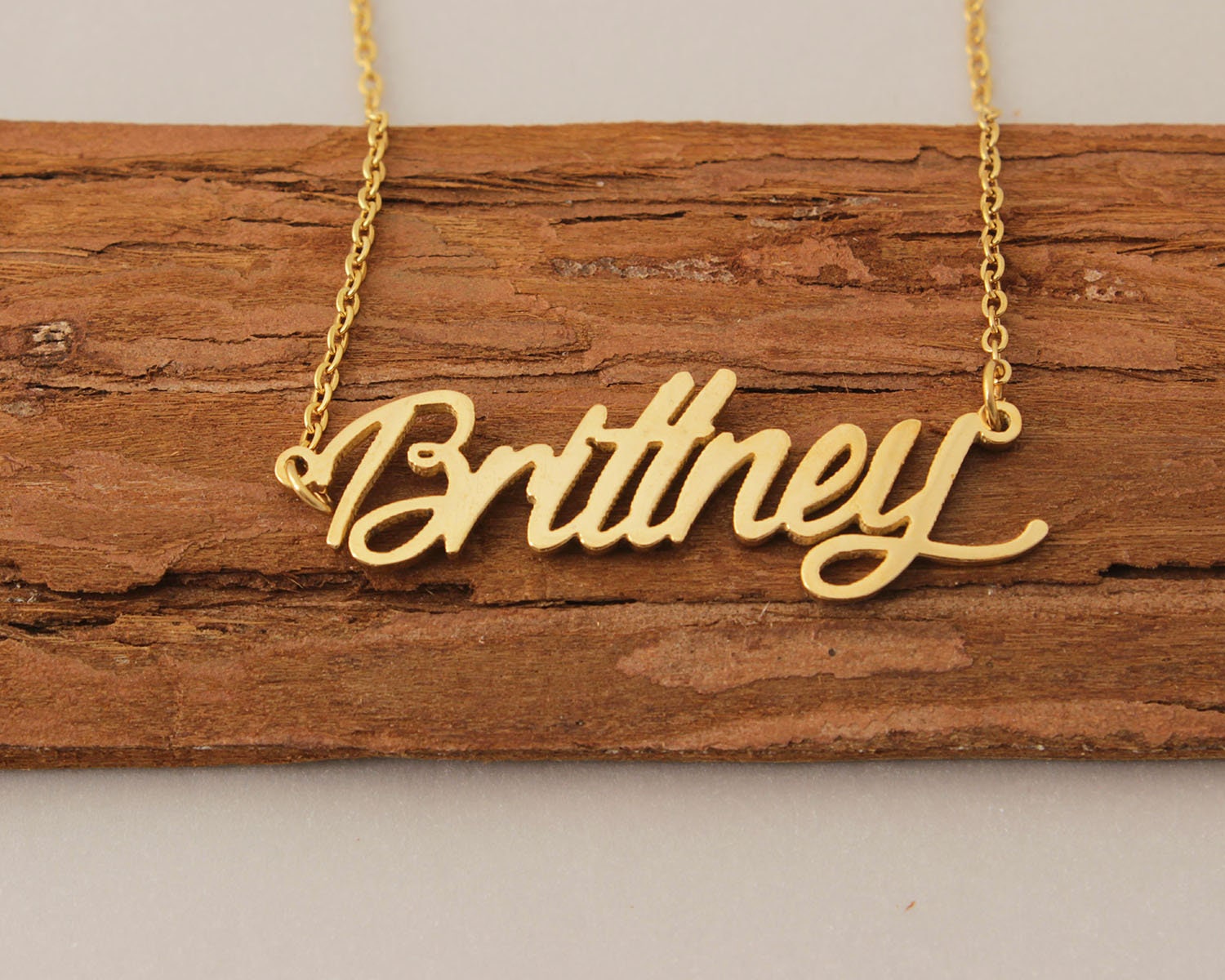 Namenskette, Personalisierte Halskette Für Frauen, Kleine Gold, Paar Brittney Weihnachtsgeschenk von Xiaohand