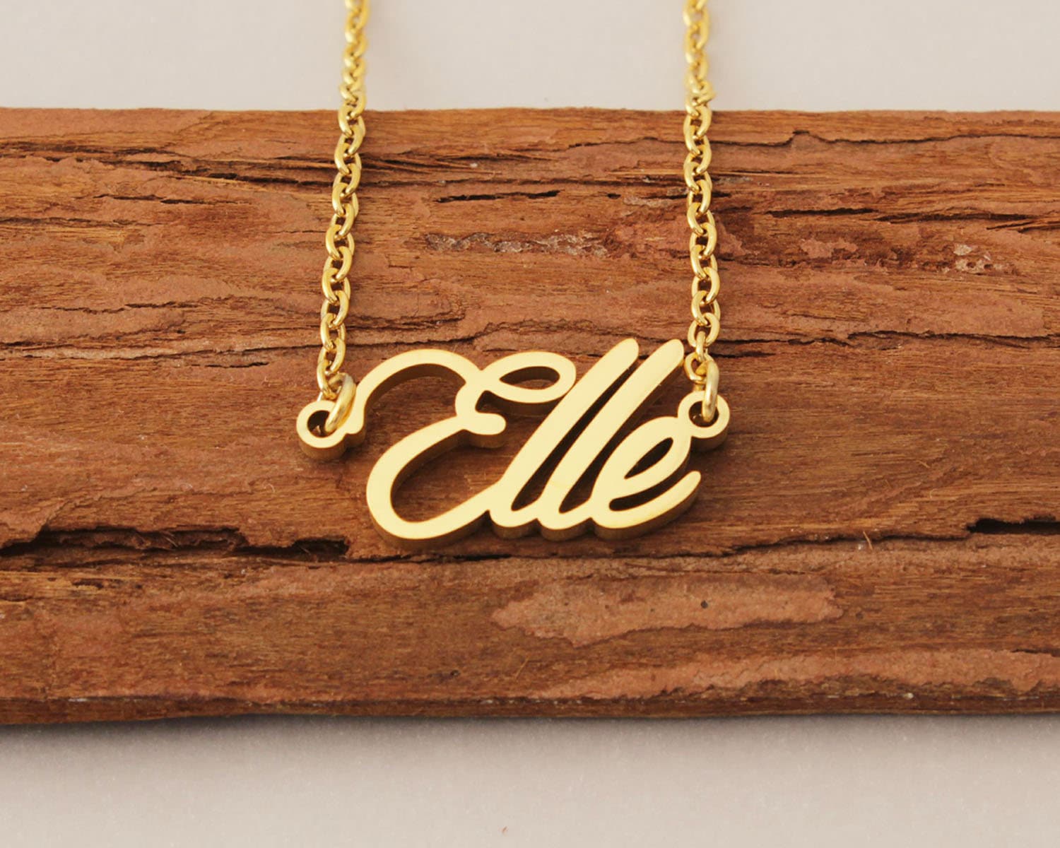 Personalisierte Halskette, Personalisierter Name Cursive Jeder Auf Mama Halskette Perfektes Weihnachtsgeschenk Für Elle von Xiaohand