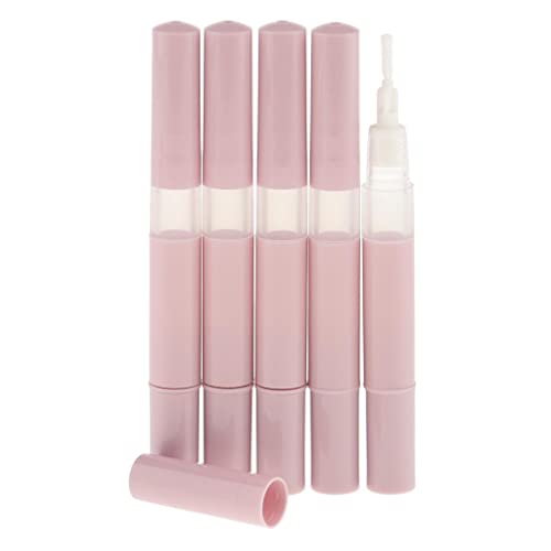 5x Travel Nachfüllbare Leere Mascara Lipgloss Behälter Tube Set, Sicheres Nicht-Material, L Kapazität, Verschönert Perfekte Reise - Rosa von Xiaojikuaipao