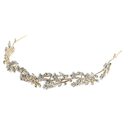 Braut-Tiara Stirnband mit glänzenden Strasssteinen für Hochzeit Haarschmuck Charmantes und zartes Design, angenehm zu tragen – perfekt für Braut, Abschlussball und – C von Xiaojikuaipao