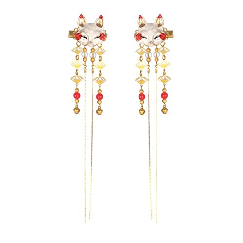 Kreative Tierform Quaste Haarspange 2 Stück - Stilvolle Alligator Haarnadeln für Frauen - Legierung Mädchen Charms Kopfschmuck mit antiken chinesischen Quasten Haarnadel Design - Perfekte Braut Kreative Tierform Quaste Haarspange 2 Stück - Stilvolle Alligator Haarnadeln für Frauen - Legierung Mädchen Charms Kopfschmuck mit antiken chinesischen Quasten Haarnadel Design - Perfekte Braut von Xiaojikuaipao