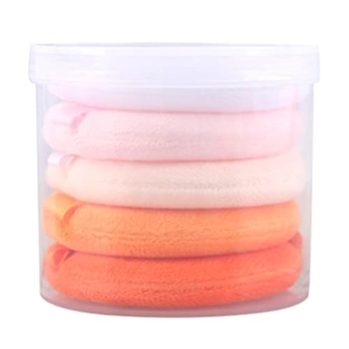 Mineral Powder Foundation W/Ribbon Makeup Sponge Pads 6,1 cm – weicher Baumwoll-Velours, sanft zur Haut – Rayon-Band für einfache Handhabung – kompakte Größe, perfekt für unterwegs von Xiaojikuaipao