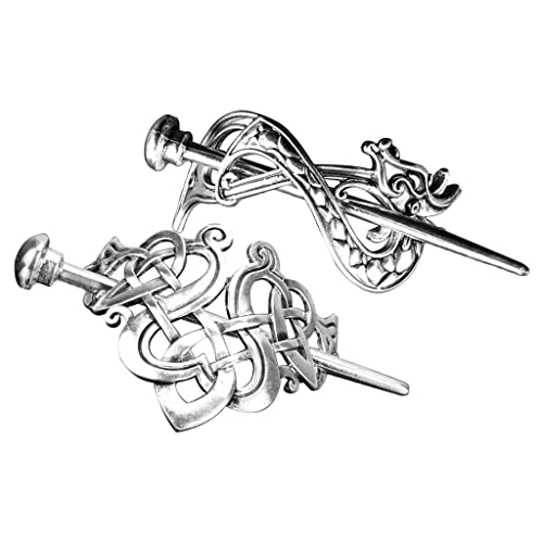 Vintage Wikinger nordische Haarspange Drache Haarnadel Gothic Mesh Haarspange Schmuck Geschenk Frauen Haarschmuck von Xiaojikuaipao