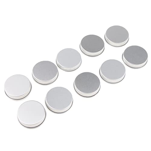 Wiederverwendbare Aluminium-Kosmetikdosen für Lippenbalsam und Glitzer, platzsparendes Reisebehälter-Set, Angelhaken-Box, für Make-up-Proben und DIY-Kerzen, A-15 ml, 4 x 1,8 cm, 10 Stück Wiederverwendbare Aluminium-Kosmetikdosen für Lippenbalsam und Glitzer, platzsparendes Reisebehälter-Set, Angelhaken-Box, für Make-up-Proben und DIY-Kerzen, A-15 ml, 4 x 1,8 cm, 10 Stück von Xiaojikuaipao