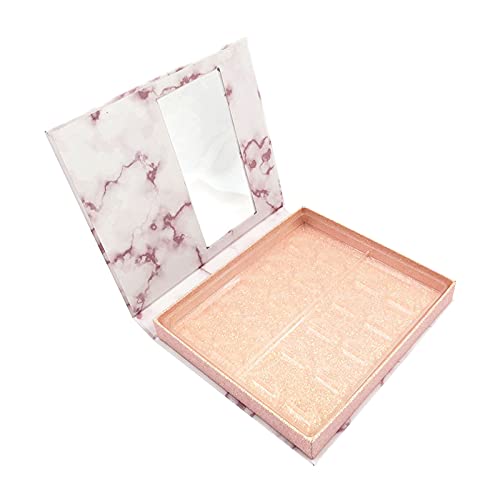 Wimpernbuch-Organizer, transparentes Fenster, tragbare Make-up-Display-Box für Frauen und Mädchen, Reisen, falsche Wimpernstreifenhalter, 10 Paar, Lahses Behälterpapier – transparente Ablage, rosa von Xiaojikuaipao