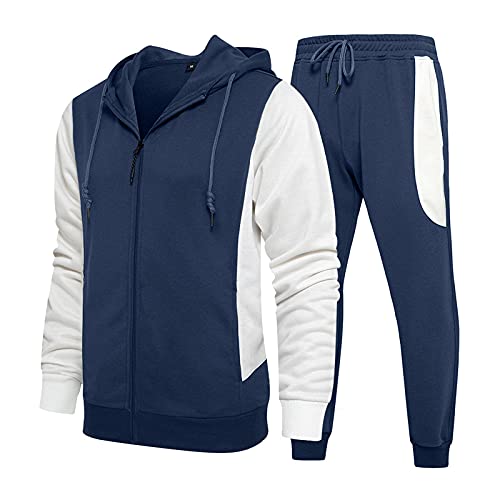 Xiaojiu Herren Jogginganzug Trainingsanzug Sportanzug Freizeitanzug Kapuzenpullover Jogginghose Kapuzenpullover und Jogginghose Kapuzenpullover Aus Winterjacke Herren Wasserdicht Feuerwehr P von Xiaojiu