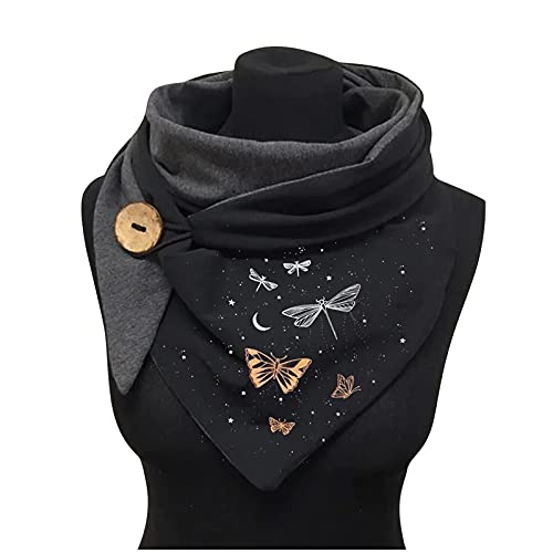 Xiaojiu Schal Damen Winter Dreieckstuch Herbstschal Schal Weich Deckenschal Kaschmir Tuch Elegant Mit Fransen A von Xiaojiu