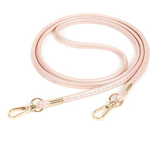 Crossbody Taschenkette Geldbörsen Kette Riemen Ersatzkette Dünner Weicher PU Leder für kleine Tasche,börse,Clutch,Handyhülle (Pink - Gold) von Xiazw