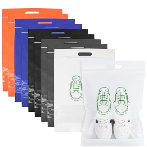 Xibany Schuhbeutel für Reisen, tragbarer, staubdichter Aufbewahrungs-Organizer, 34 x 48 cm, Vlies-Verpackung, groß genug für die meisten Männer und Frauen Schuhe, 5er-Pack, verschiedene Farben von Xibany