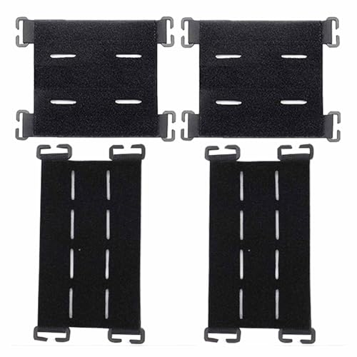 Xiciki 4 Stück Molle Panel Taktische Patches,Molle Patch, Molle Klett Adapter,Molle Klett für Outdoor Rucksäcke und Taktische Ausrüstung,Hook und Loop Konverter,Handschlaufe von Xiciki