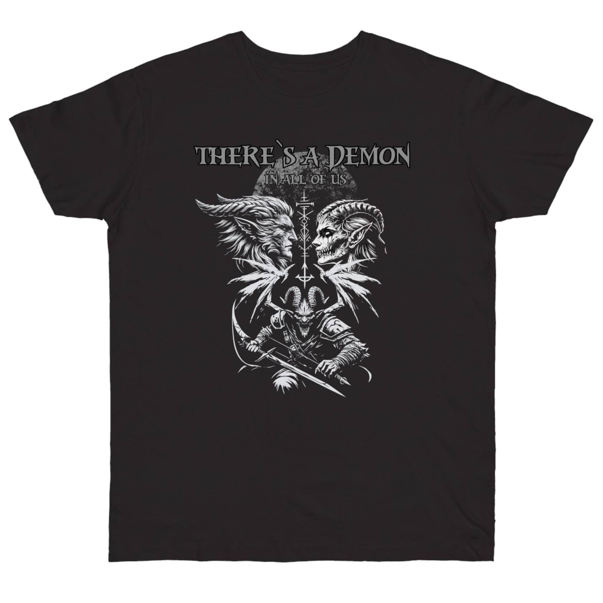T-Shirt Dämon Theres A Demon in All Of Us Böse Mann Frau Kreatur Fantasy Monster Runen Kämpfer Seite T-Shirt Dämon Theres A Demon in All Of Us Böse Mann Frau Kreatur Fantasy Monster Runen Kämpfer Seite von XidusDesigns