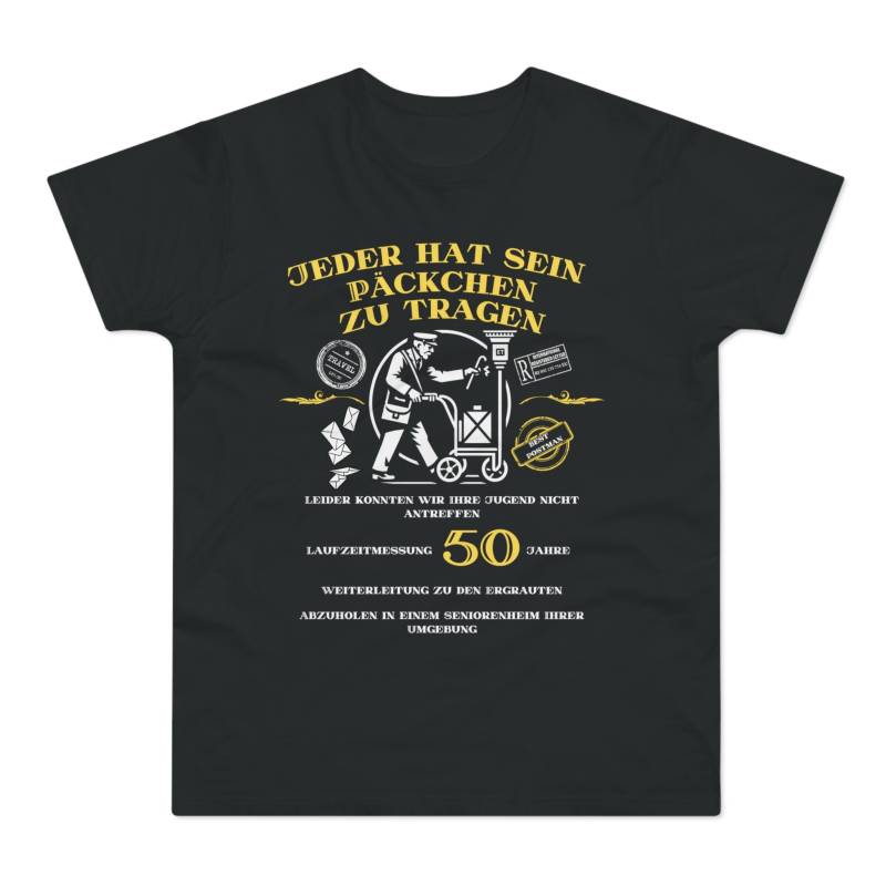T-Shirt Postbote Paketbote Briefträger 50 Jahre Geburtstag Geschenk Mann Männer Best Postman von XidusDesigns