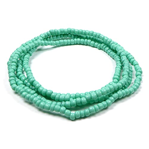 Boho Armband Halskette Fußkettchen in vielen Farben elastisch für Damen und Mädchen (Türkis) von XieXie