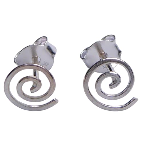 Mini Spiral Ohrstecker 925 Sterling Silber Hypoallergen von XieXie
