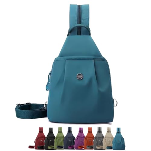 Xifyjus Wasserdichte 2-Wege-Pendlertasche, Umwandelbare Reisetasche für Damen Oxford Große Kapazität Umwandelbare Umhängetaschen Stilvolle Diebstahlsichere Reisetasche Effizientes(Blue) von Xifyjus