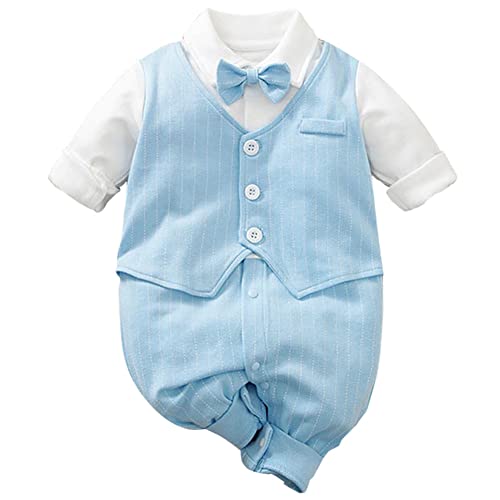 XiinxiGo Baby Junge Gentleman Smoking Neugeborenen Anzug Taufe Hochzeit Babykleidung Taufbekleidung,0 Months-3 Months,Style 3 von XiinxiGo