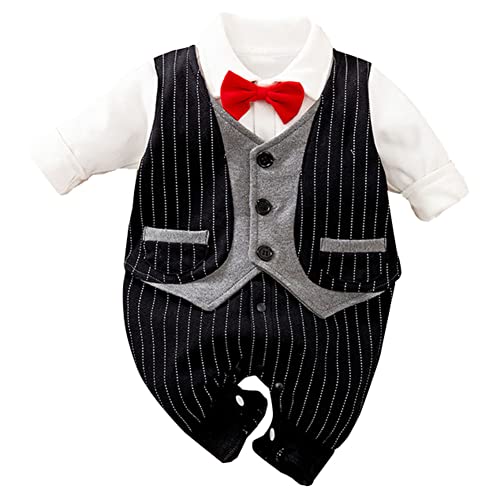 XiinxiGo Baby Junge Gentleman Smoking Neugeborenen Anzug Taufe Hochzeit Babykleidung Taufbekleidung,0 Months-3 Months,Style 8 von XiinxiGo