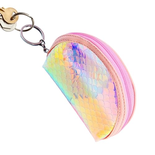 Xijobido Damen Geldbörse, Münztasche Mit Schlüsselanhänger, Tragbares Kreditkartenetui mit Reißverschluss für Reise Freizeit Outdoor von Xijobido