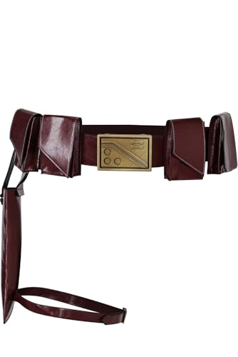 Xikaufo Unisex Fett Cosplay Gürtel und Handschuhe Halloween Karneval Cosplay Fett Kostüm Outfits Zubehör Prop, Gürtel, Small von Xikaufo