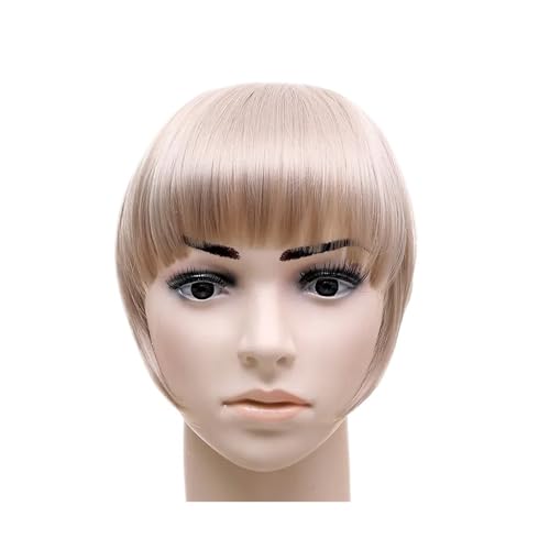 Clip in Pony Bang Hair Bangs Schwarzbraun Auburn Red Clip-in-Clip-in-Haarspange aus Kunsthaar for Frauen Haarteile(B3 16) von Xilin-872