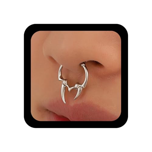 Ximdble Nasenring aus Kuhhorn, Vintage-Stil, Punk, Kupfer, afrikanisches Gold, nicht durchbohrt, Schmuck für Damen, Edelstahl, Kein Edelstein Ximdble Nasenring aus Kuhhorn, Vintage-Stil, Punk, Kupfer, afrikanisches Gold, nicht durchbohrt, Schmuck für Damen, Edelstahl, Kein Edelstein von Ximdble