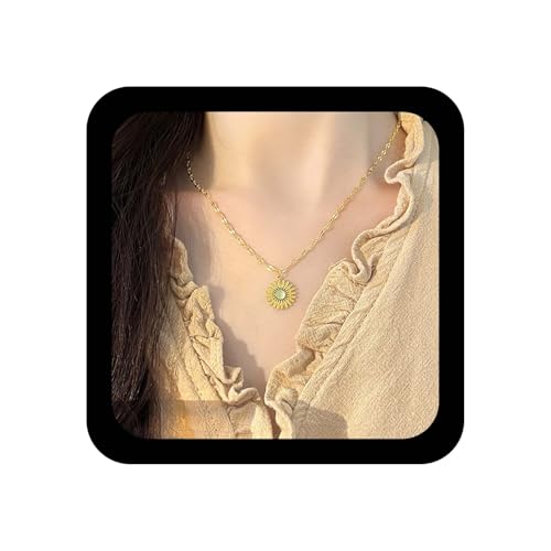 Ximdble Vintage Mondstein Sonnenblume Anhänger Halskette Opal Sonnenblume Choker Halskette Winzige Sonnenblume Halskette Statement Choker Halskette Sonnenblume Choker Halskette für Frauen Ximdble Vintage Mondstein Sonnenblume Anhänger Halskette Opal Sonnenblume Choker Halskette Winzige Sonnenblume Halskette Statement Choker Halskette Sonnenblume Choker Halskette für Frauen von Ximdble