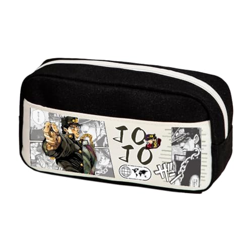 Ximman Anime JJBA Merch Kira Yoshikage Federmäppchen Kawajiri Kosaku Schreibwarenbeutel Anime Stiftebox Cartoon 3D-Druck Große Kapazität Federmäppchen für Schulsaison Büro Schreibwaren Geschenke von Ximman