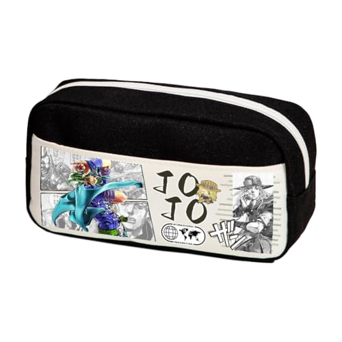Ximman Anime JJBA Merch Kira Yoshikage Federmäppchen Kawajiri Kosaku Schreibwarenbeutel Anime Stiftebox Cartoon 3D-Druck Große Kapazität Federmäppchen für Schulsaison Büro Schreibwaren Geschenke von Ximman