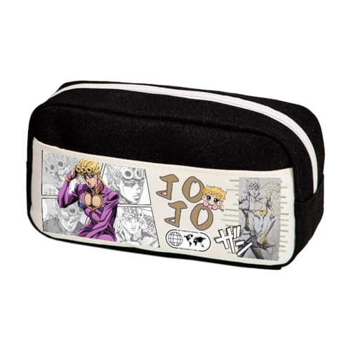 Ximman Anime JJBA Merch Kira Yoshikage Federmäppchen Kawajiri Kosaku Schreibwarenbeutel Anime Stiftebox Cartoon 3D-Druck Große Kapazität Federmäppchen für Schulsaison Büro Schreibwaren Geschenke von Ximman