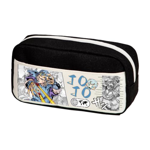 Ximman Anime JJBA Merch Kira Yoshikage Federmäppchen Kawajiri Kosaku Schreibwarenbeutel Anime Stiftebox Cartoon 3D-Druck Große Kapazität Federmäppchen für Schulsaison Büro Schreibwaren Geschenke von Ximman