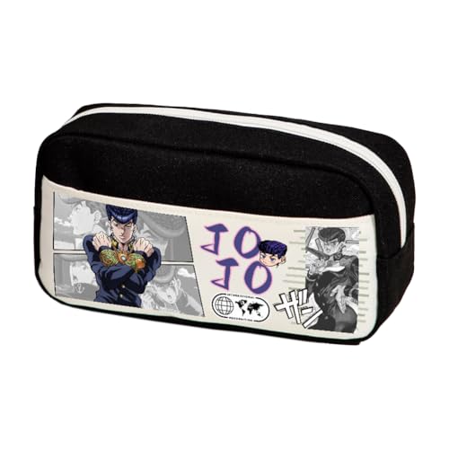 Ximman Anime JJBA Merch Kira Yoshikage Federmäppchen Kawajiri Kosaku Schreibwarenbeutel Anime Stiftebox Cartoon 3D-Druck Große Kapazität Federmäppchen für Schulsaison Büro Schreibwaren Geschenke von Ximman