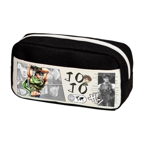 Ximman Anime JJBA Merch Kira Yoshikage Federmäppchen Kawajiri Kosaku Schreibwarenbeutel Anime Stiftebox Cartoon 3D-Druck Große Kapazität Federmäppchen für Schulsaison Büro Schreibwaren Geschenke von Ximman