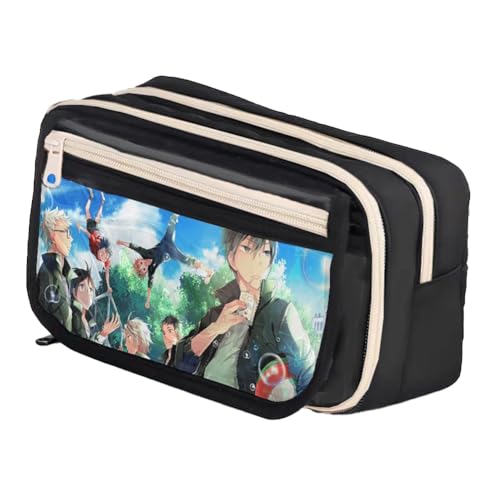 Ximman Anime Shoyo Hinata Federmäppchen Tobio Kageyama Schreibwaren Tasche Kuroo Tetsurou Stift Punch Anime Cartoon 3D Gedruckt Große Aufbewahrung Federmäppchen Schüler Schulsaison Praktisches von Ximman