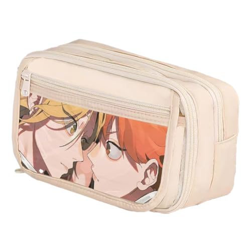 Ximman Anime Shoyo Hinata Federmäppchen Tobio Kageyama Schreibwaren Tasche Kuroo Tetsurou Stift Punch Anime Cartoon 3D Gedruckt Große Aufbewahrung Federmäppchen Schüler Schulsaison Praktisches von Ximman
