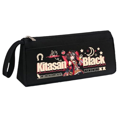 Ximman Anime Special Week Federmäppchen Oguri Kappe Schreibwaren Tasche Tokai Teio Pen Punch Anime Cartoon 3D gedruckt Big Storage Pencil Case Student School Season Praktisches Geschenk, Schwarz 16 von Ximman