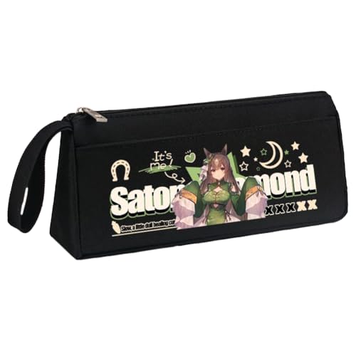 Ximman Anime Special Week Federmäppchen Oguri Kappe Schreibwaren Tasche Tokai Teio Pen Punch Anime Cartoon 3D gedruckt Big Storage Pencil Case Student School Season Praktisches Geschenk, Schwarz 18 von Ximman