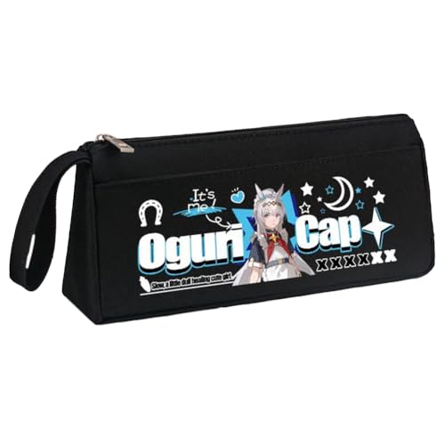Ximman Anime Special Week Federmäppchen Oguri Kappe Schreibwaren Tasche Tokai Teio Pen Punch Anime Cartoon 3D gedruckt Big Storage Pencil Case Student School Season Praktisches Geschenk, Schwarz 4 von Ximman
